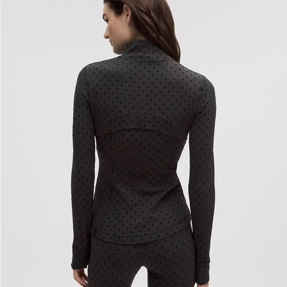 Lululemon Black Define Jacket with Polka Dots - Picture 4 of 4